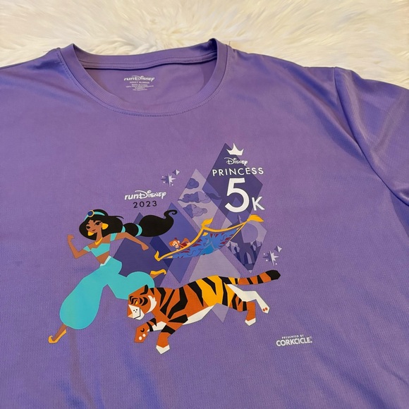 RunDisney Princess 10K & 5K Run T-Shirts - Green, Purple, Blue - Bundle Set of 3 - Picture 9 of 15